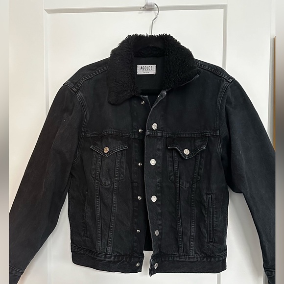 AGOLDE x A$AP FERG Sherpa Jean Jacket in Timeout - Picture 3 of 7